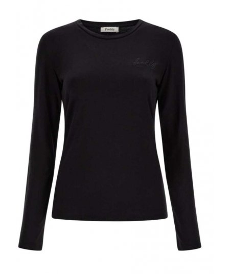 T-SHIRT M/L IN JERSEY CON LOGO LUREX